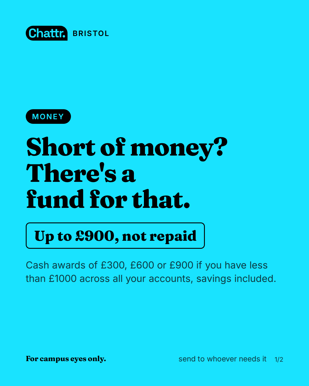 Short of money? There's a fund for that.