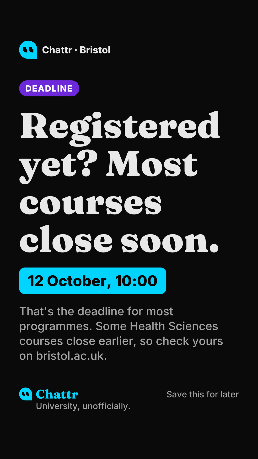 Registered yet? Most courses close soon.