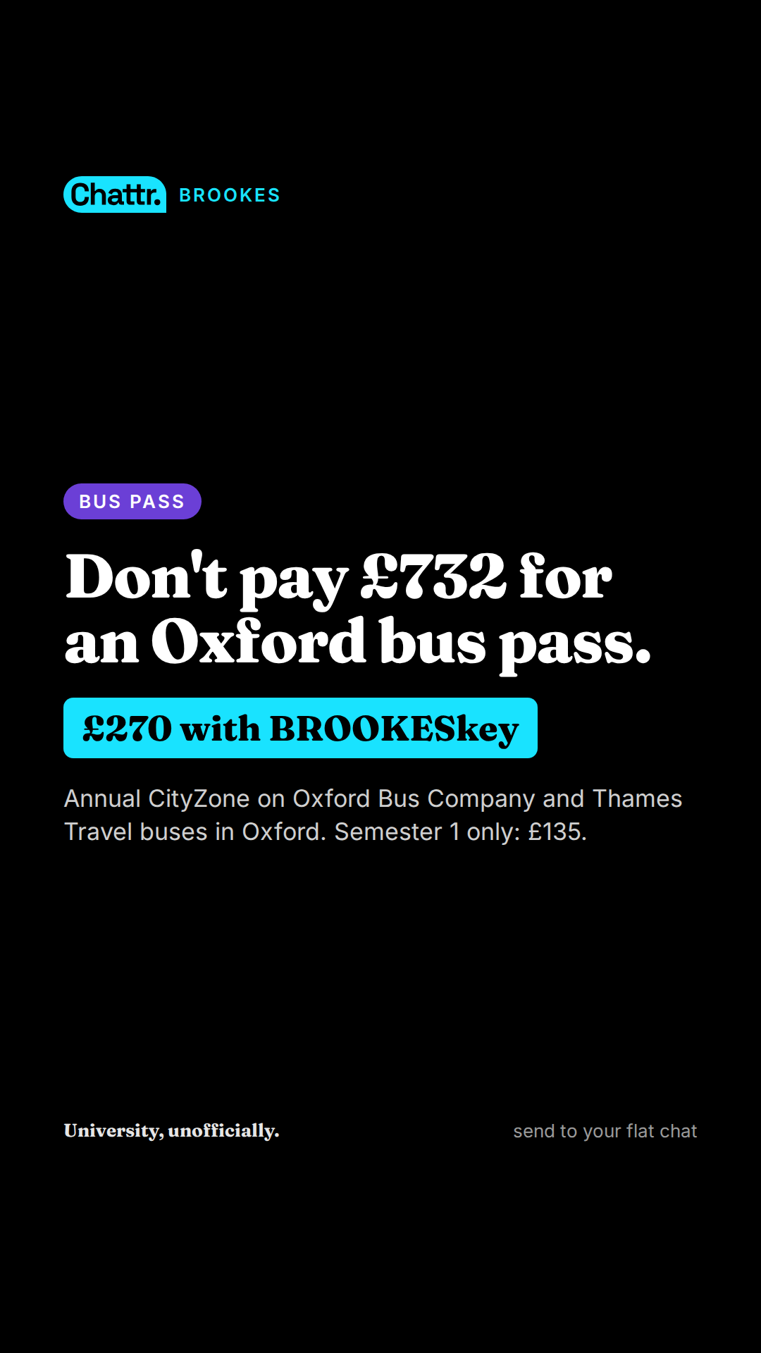 Don't pay £732 for an Oxford bus pass.