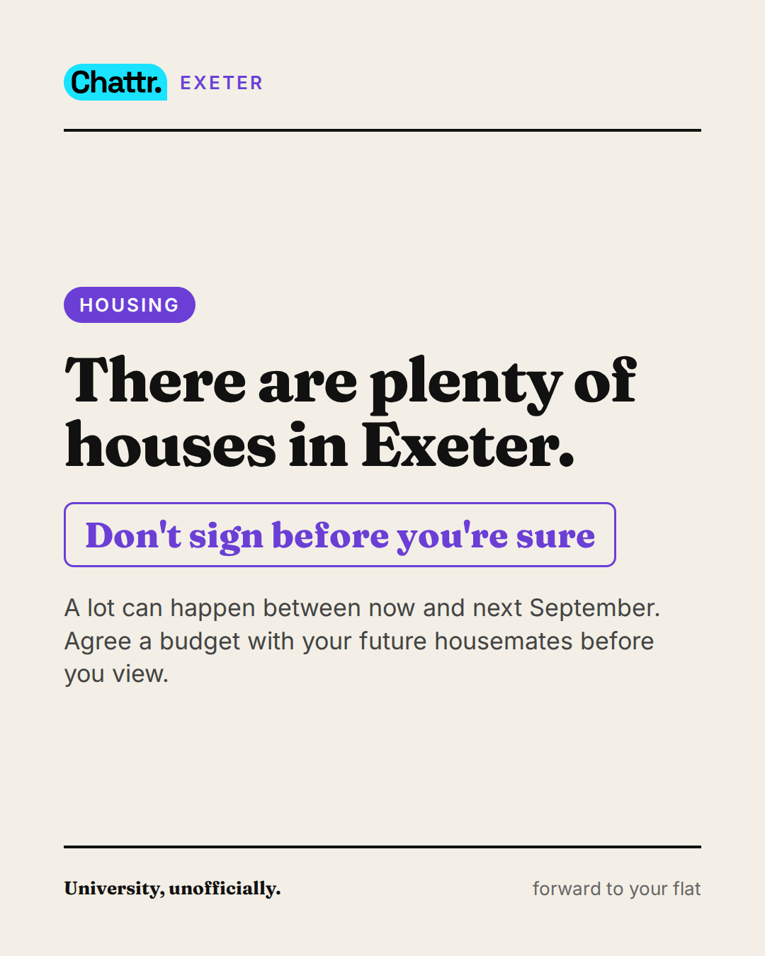There are plenty of houses in Exeter.